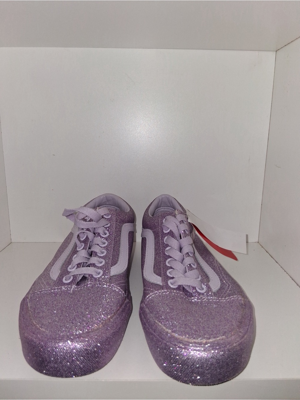 Vans women with Lilac Glitter Low-Top Sneakers